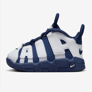 Navy and White Nike Air More Uptempo Boys' Toddler